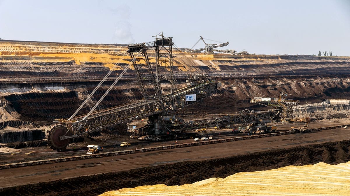open pit coal mining