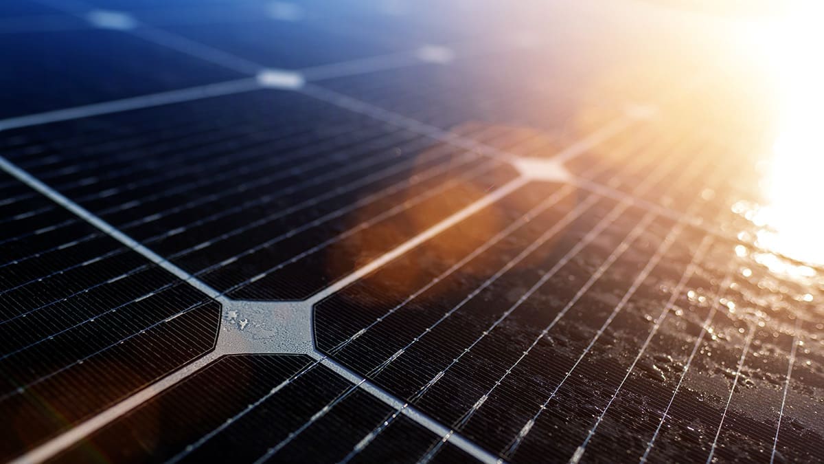 magnified image of solar panel under saur swarozgar yojna