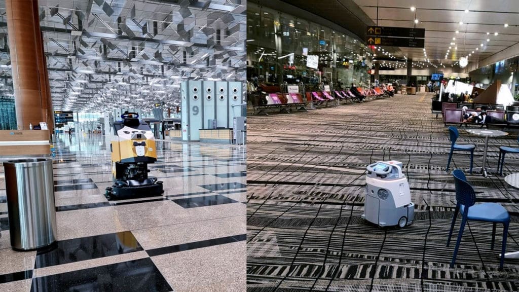 Robots Cleaning Changi Airport